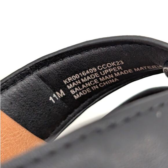 Korks Dee Wedge Platform Block Heel Sandals Women's Black/Tan Size US11 EU42 - Picture 8 of 12